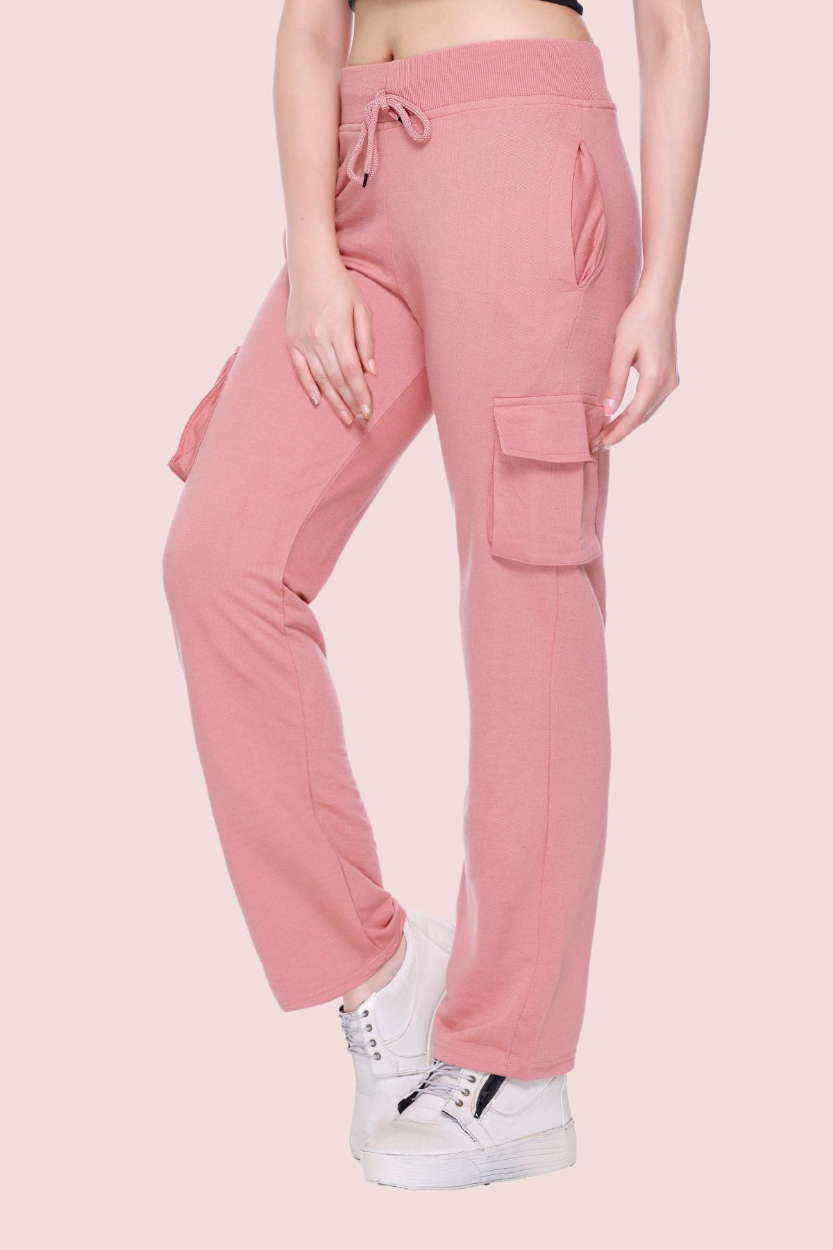 White Moon Women Solid Onion Track Pants