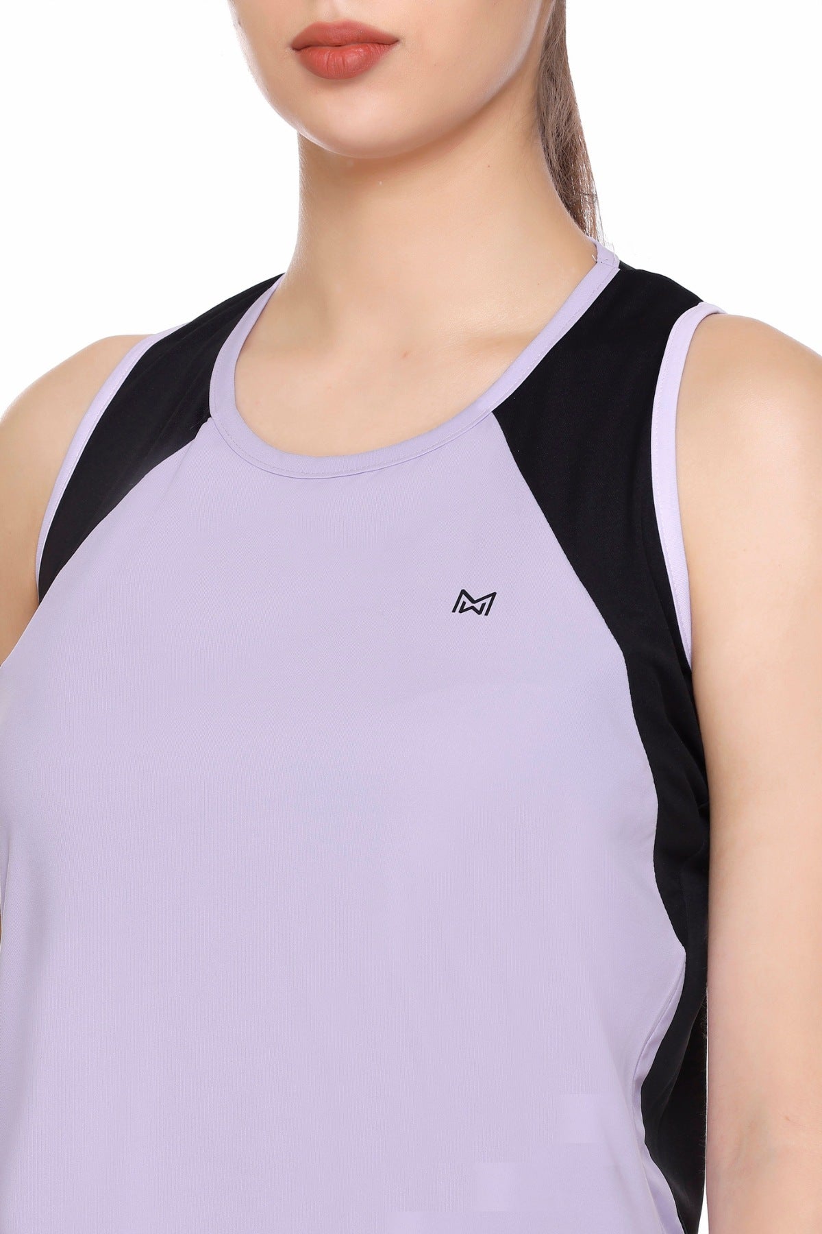 White Moon Women's Dry Fit Polyester Sleeveless T-Shirt (Move)