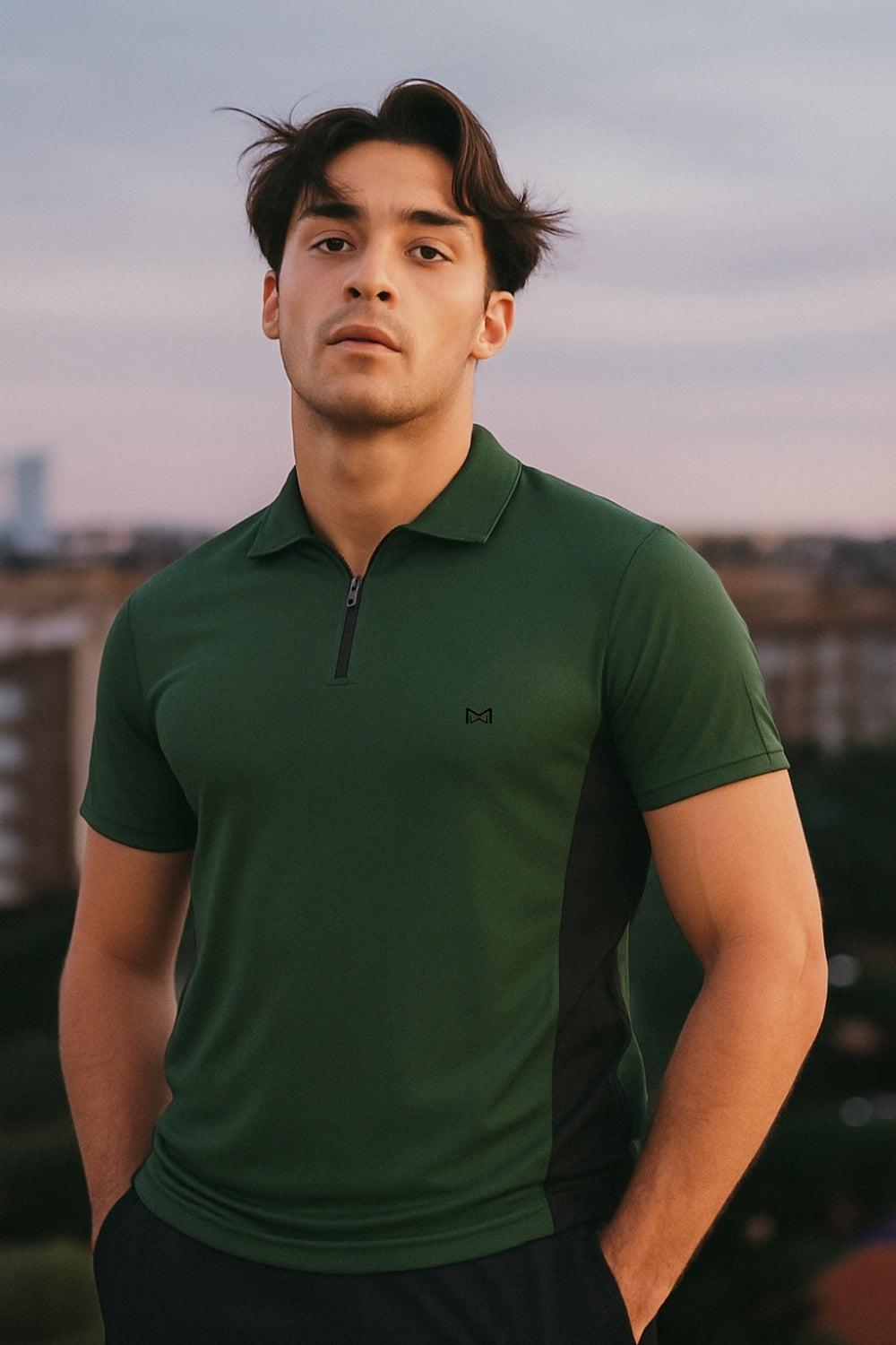 White Moon Gym T Shirt for Men Workout - Running, Dryfit Tshirt for Men (Olive)