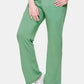 White Moon  Women Solid C-Green Bootcut Track Pants