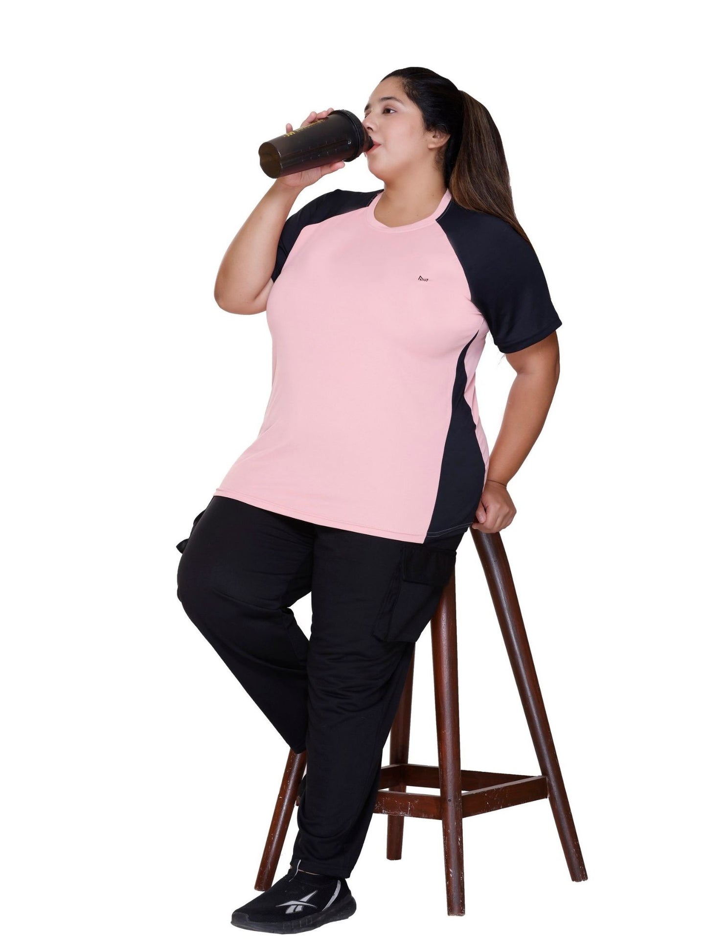 White Moon Women Plus Size Gym T-Shirt (Onion)