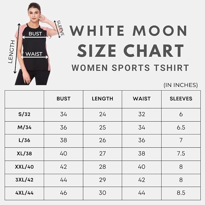 White Moon Women's Dry Fit Polyester T-Shirt (Onion)