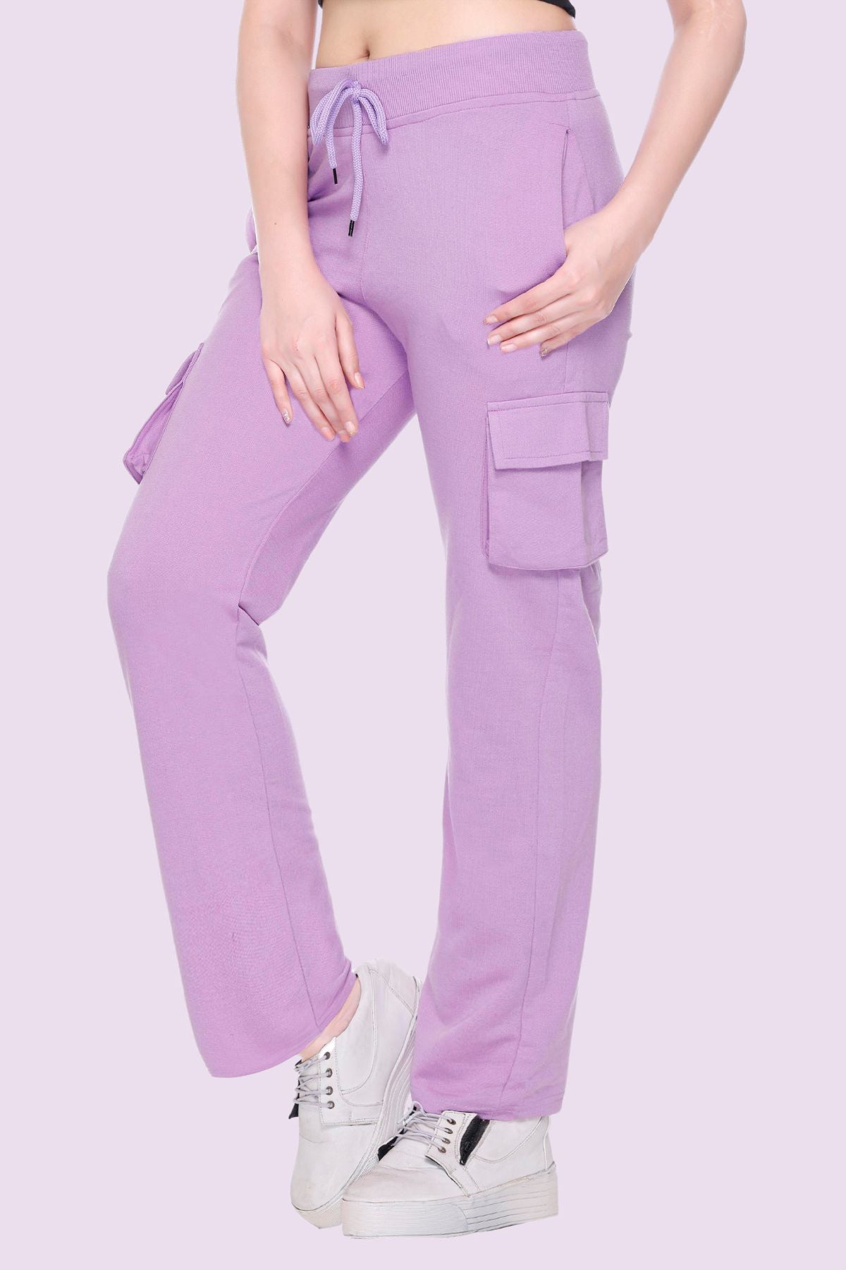 White Moon Women Solid Move Track Pants