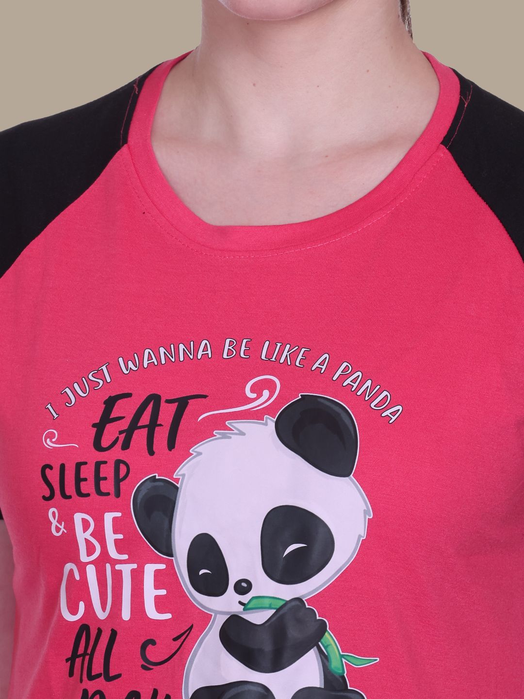 White Moon Women's Cotton Half Sleeve T-Shirt & Short Pyjama Set (Rani)