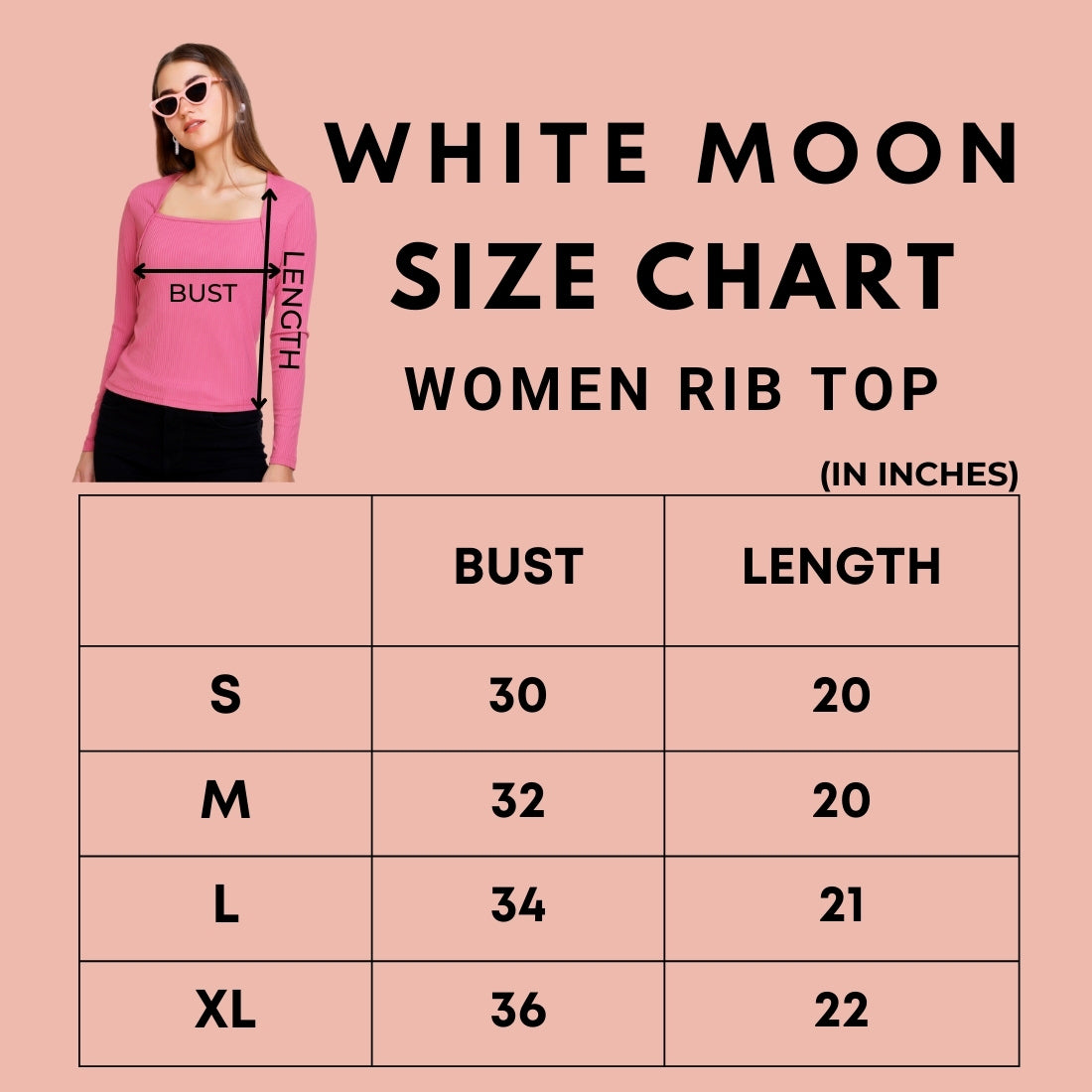 White Moon Women's Full Sleeve Rib Knit Move Top.