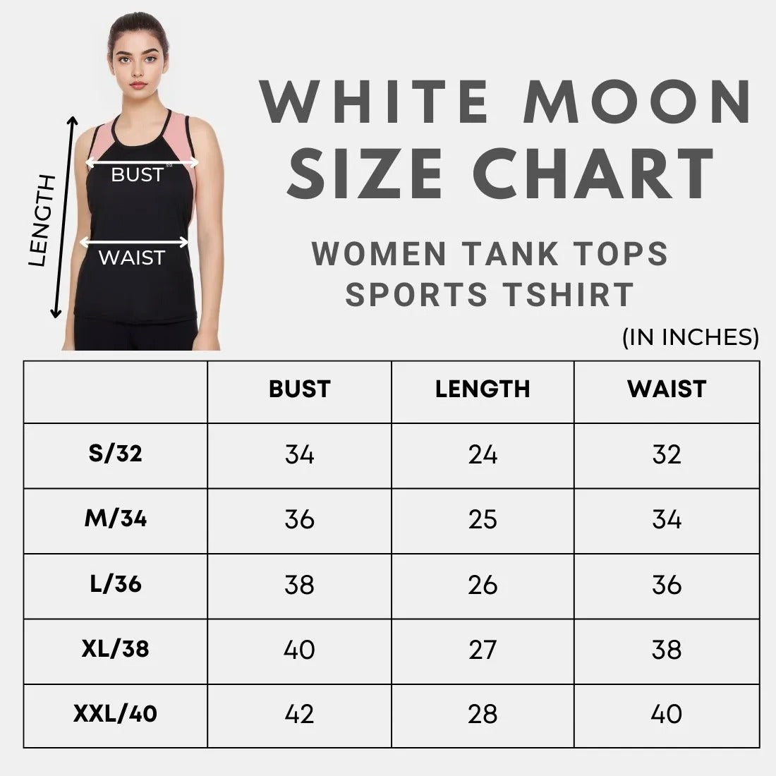 White Moon Women's Dry Fit Polyester T-Shirt (Move)