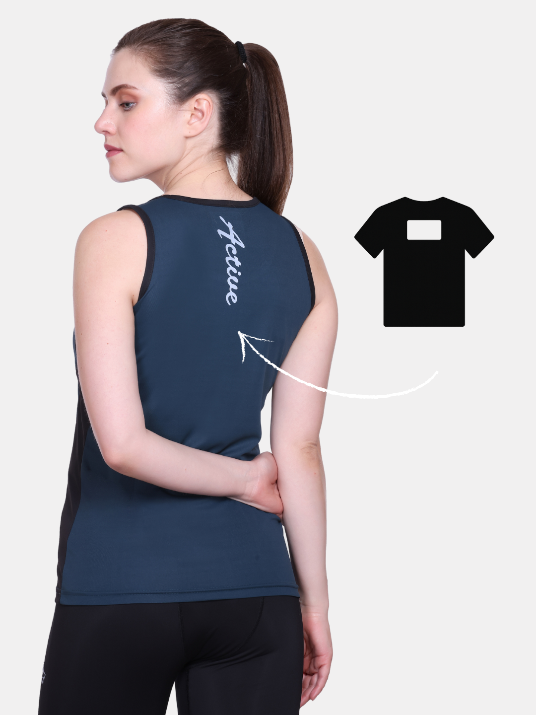 White Moon, Sleeveless Gym T Shirt for Women Workout (Cgreen)