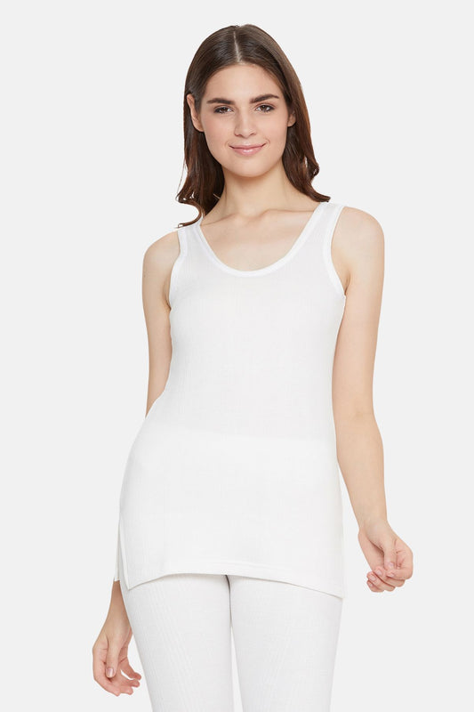 Zimfit Women's White Half Sleeves Thermal Top