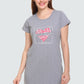 White Moon Cotton Casual Women Long T Shirts (Steel grey) whitemoon.in