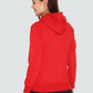 White Moon Hoodie Printed Casual/Sports Sweatshirt for Ladies (Red) whitemoon.in