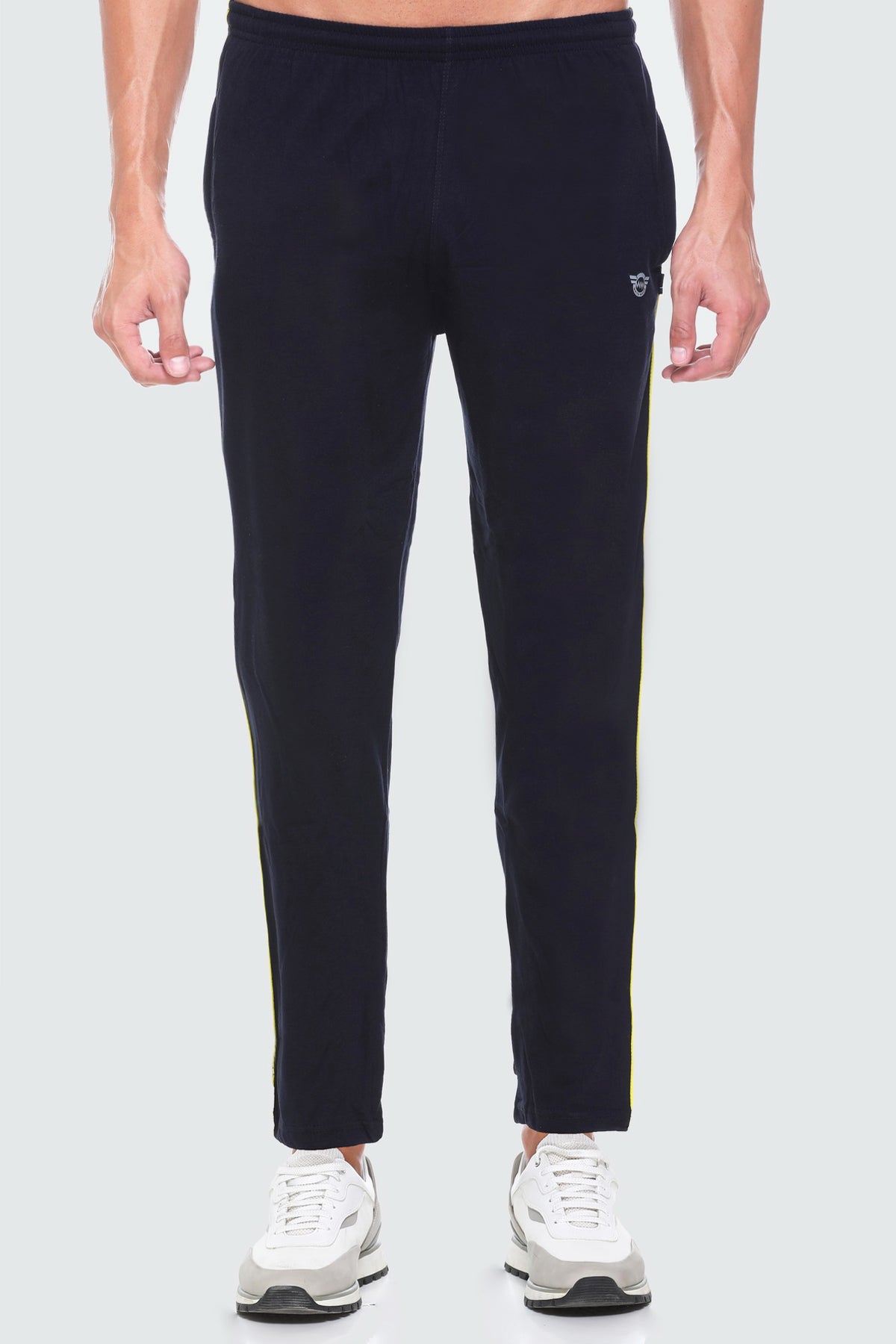 White Moon Regular Fit Cotton Track Pant for man (Navy) whitemoon.in