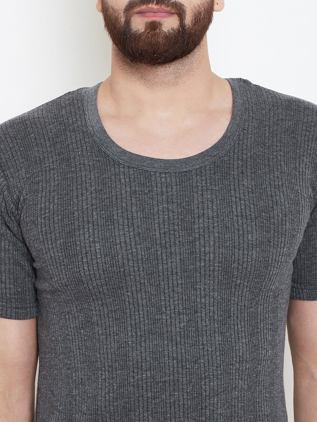 Zimfit Men's Dark Half Sleeves Thermal Top whitemoon.in