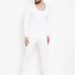 Zimfit Men's White Full Sleeves Thermal Top whitemoon.in
