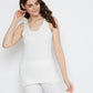 Zimfit Women's White Half Sleeves Thermal Set whitemoon.in