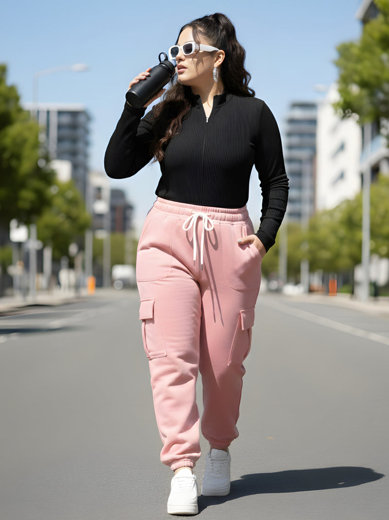 Functional 4 Pockets Tapered Cargo Track Pants