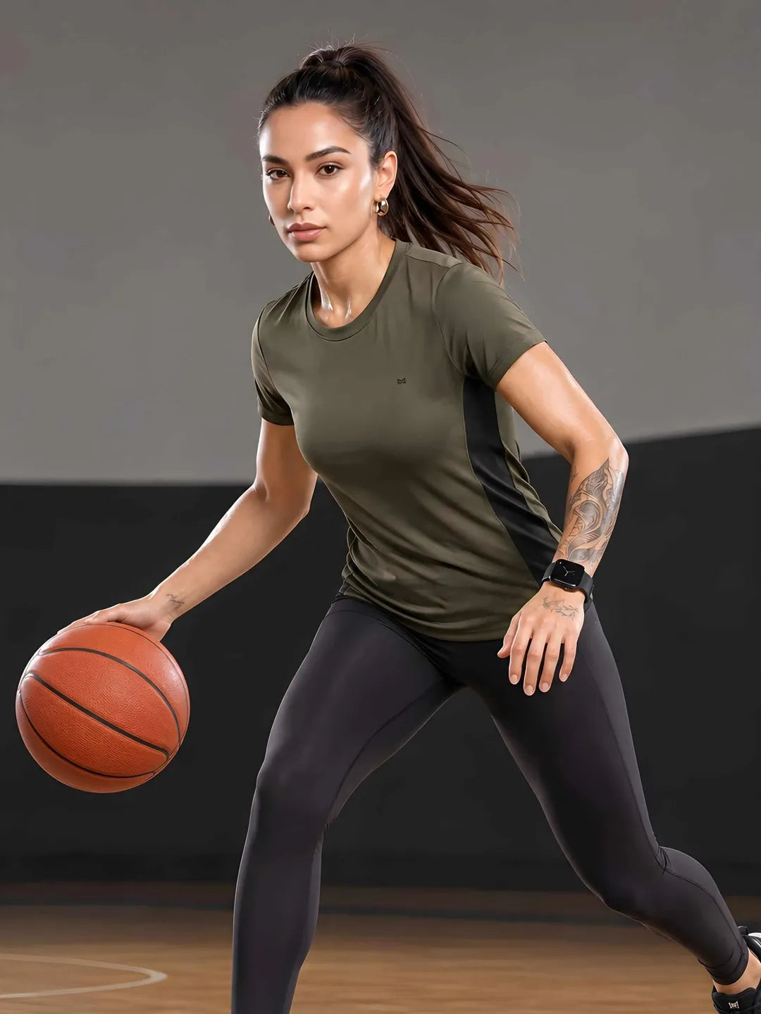 Momentum Series Color Blocked Gym Performance Tshirt - Complete the look
