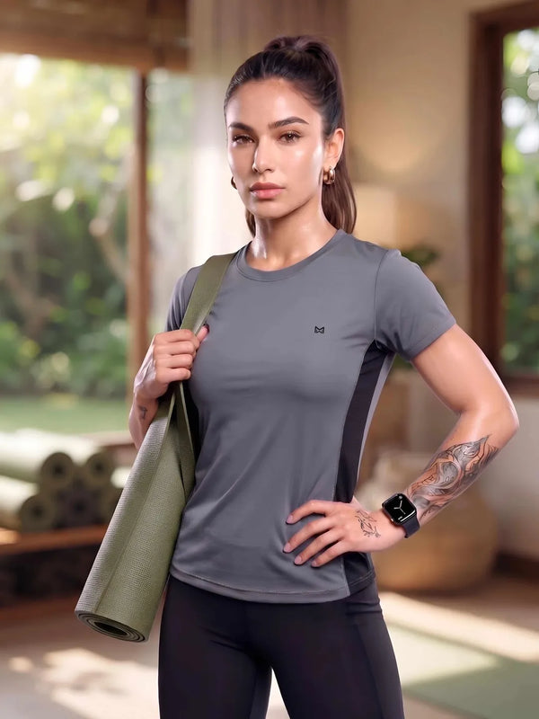 Momentum Series Color Blocked Gym Performance Tshirt