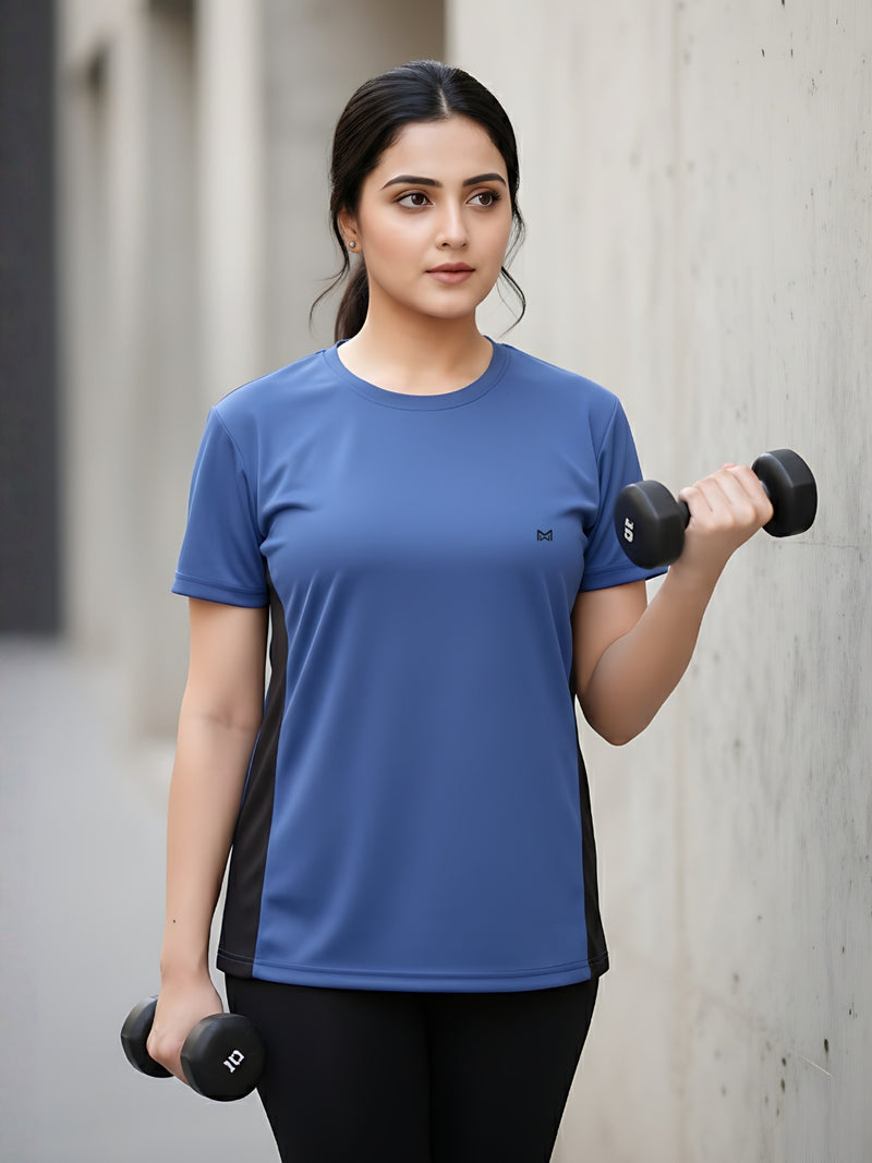 Momentum Series Plus Size Color Blocked Gym Tshirt
