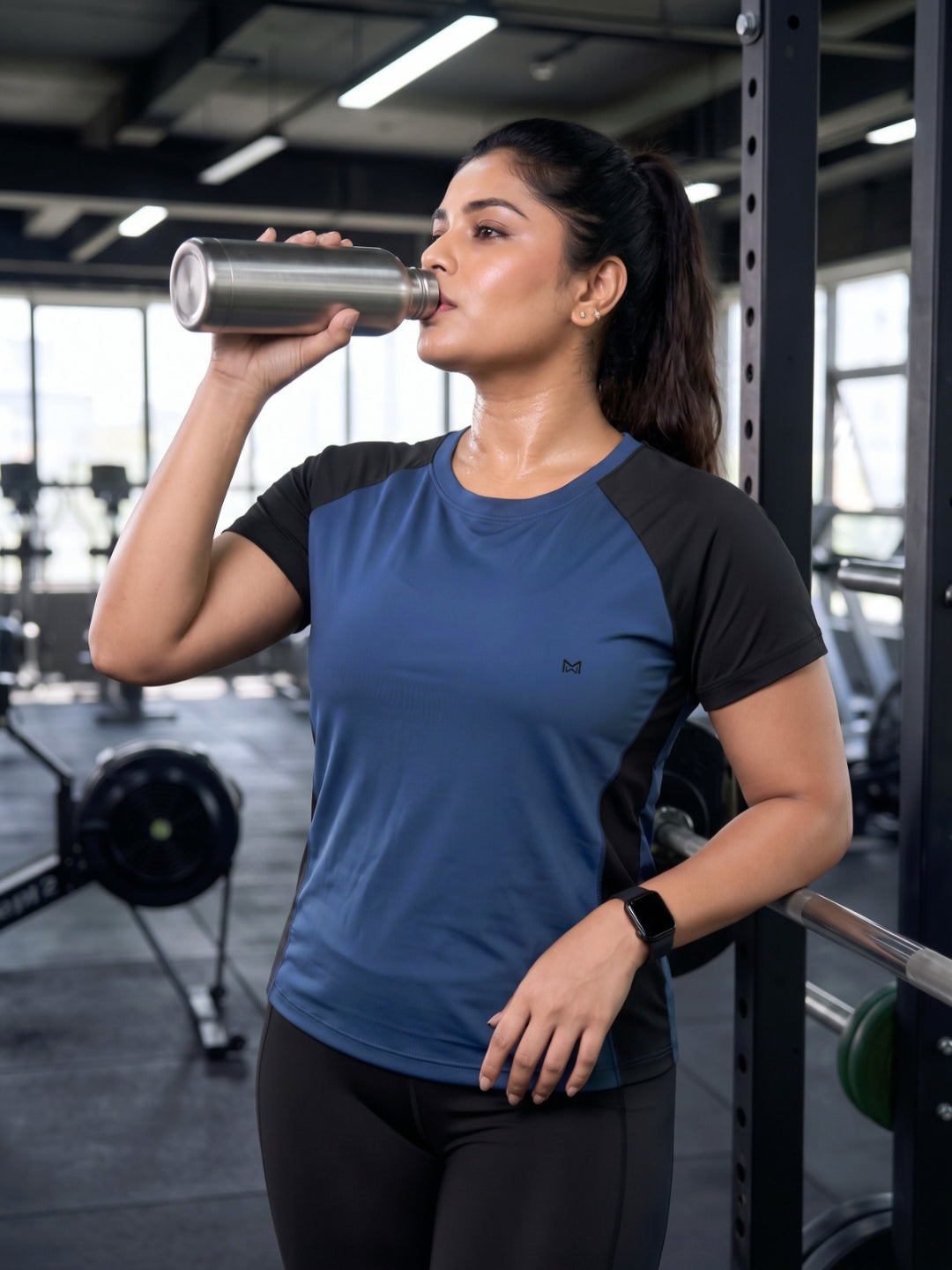 Momentum Series Plus Size Color Blocked Gym Performance Tshirt - Complete the look