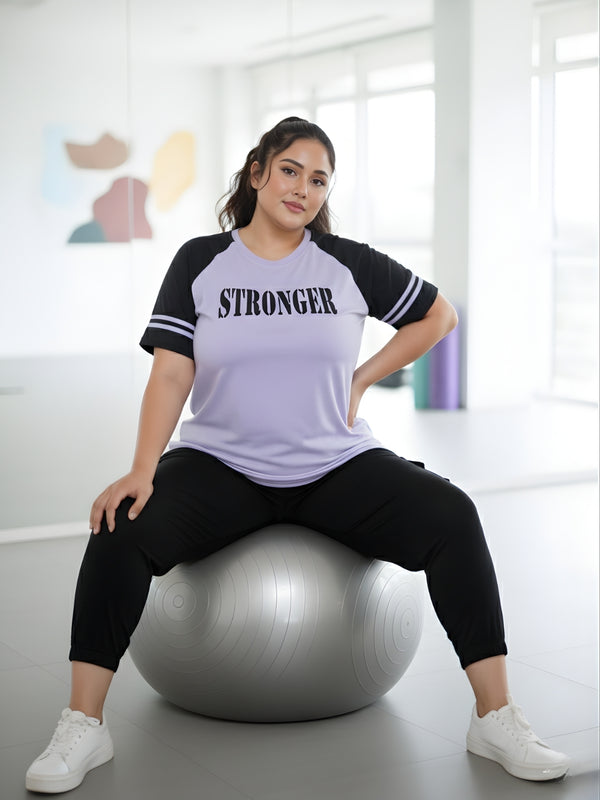 Momentum Series Plus Size Printed Gym Tshirt