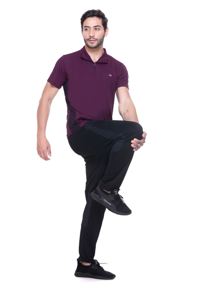 White Moon Gym T Shirt for Men Workout - Running, Dryfit Tshirt for Men (Maroon)