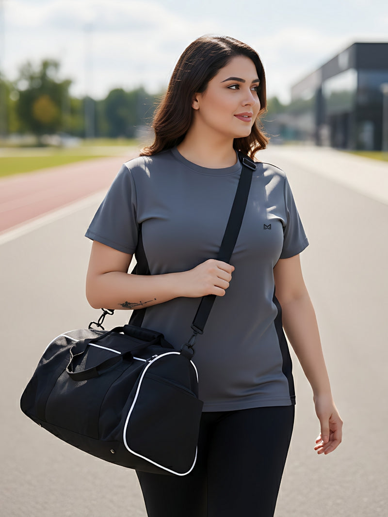 Momentum Series Plus Size Color Blocked Gym Tshirt