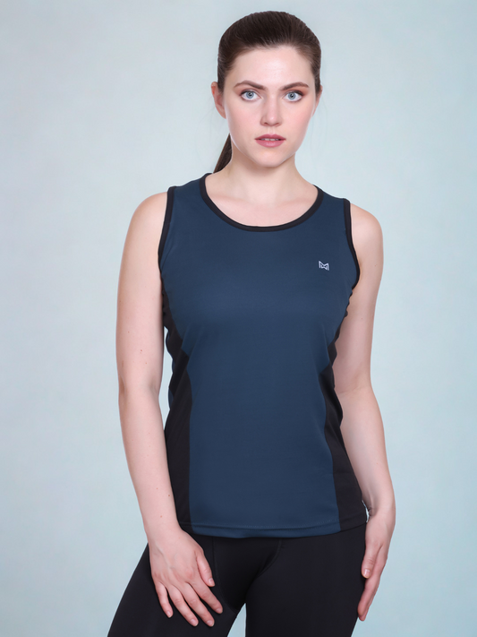 White Moon, Sleeveless Gym T Shirt for Women Workout (Cgreen)