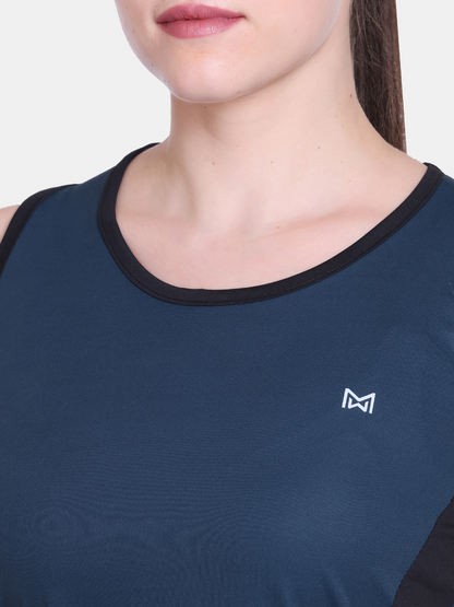 White Moon, Sleeveless Gym T Shirt for Women Workout (Cgreen)